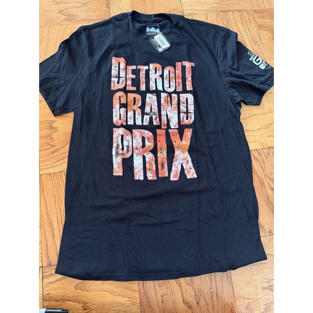 Detroit Grand Prix Indy Racing Tshirt Unisex L Black Back to the Streets 512